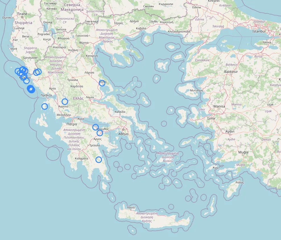 Distribution of -άτικα (-átika) endings