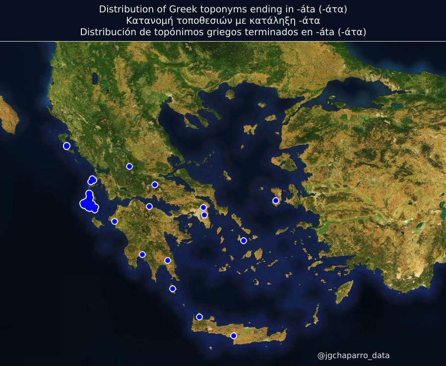 Exploring the Geography of Greek Toponyms